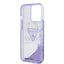 Guess Apple iPhone 14 Pro Max Liquid Glitter Case With Translucent Triangle Logo - Purple Accessories > Mobiles &