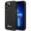 Guess Apple iPhone 14 Pro Max Liquid Silicone Case with PC Camera Outline & Script Metal Logo - Black Accessories >