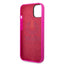 Guess Apple iPhone 14 Pro Max Liquid Silicone Case with PC Camera Outline & Script Metal Logo - Fuschia Accessories >