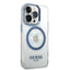Guess Apple iPhone 14 Pro Max Magsafe Compatible Translucent Blue Outline & Logo - Blue Accessories > Mobiles & Tablets