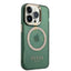 Guess Apple iPhone 14 Pro Max Magsafe Compatible Translucent Gold Outline & Logo - Green Accessories > Mobiles &
