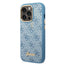 Guess Apple iPhone 14 Pro Max PC/TPU 4G PU Case With Metal Camera Outline & Buttons - Blue Accessories > Mobiles &