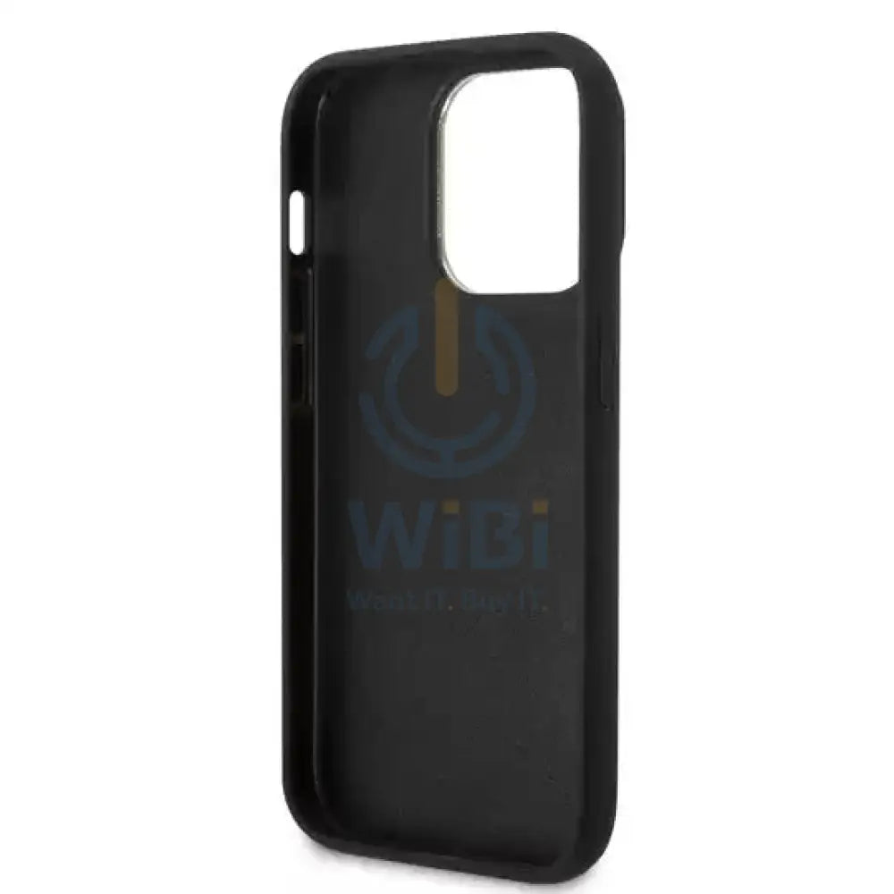 Guess Apple iPhone 14 Pro Max Pu Croco Case With Metal Camera Outline - Black Accessories > Mobiles & Tablets > Mobiles