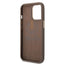 Guess Apple iPhone 14 Pro PC/TPU 4G PU Case With Metal Camera Outline & Buttons - Brown Accessories > Mobiles & Tablets