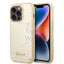 Guess Apple iPhone 14 Pro Pu Croco Case With Metal Camera Outline - Gold Accessories > Mobiles & Tablets > Mobiles