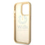 Guess Apple iPhone 14 Pro Pu Croco Case With Metal Camera Outline - Gold Accessories > Mobiles & Tablets > Mobiles