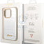 Guess Apple iPhone 14 Pro Pu Croco Case With Metal Camera Outline - Silver Accessories > Mobiles & Tablets > Mobiles