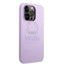 Guess Apple iPhone 14 Pro PU Leather Saffiano Case with Metal Logo & Hot Stamp Stripes - Purple Accessories > Mobiles &