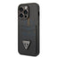 Guess iPhone 14 Pro PU Saffiano Case with Double Cardslot & Metal Triangle Logo - Black Accessories > Mobiles & Tablets