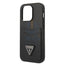 Guess iPhone 14 Pro PU Saffiano Case with Double Cardslot & Metal Triangle Logo - Black Accessories > Mobiles & Tablets