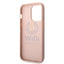 Guess iPhone 14 Pro PU Saffiano Case with Double Cardslot & Metal Triangle Logo - Pink Accessories > Mobiles & Tablets