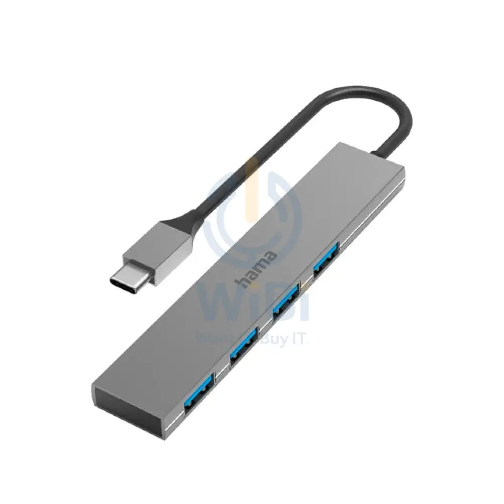 Hama 4-in-1 USB-C Hub USB 3.2 Gen1 5 Gbit/s - Anthracite Accessories > USB Hub