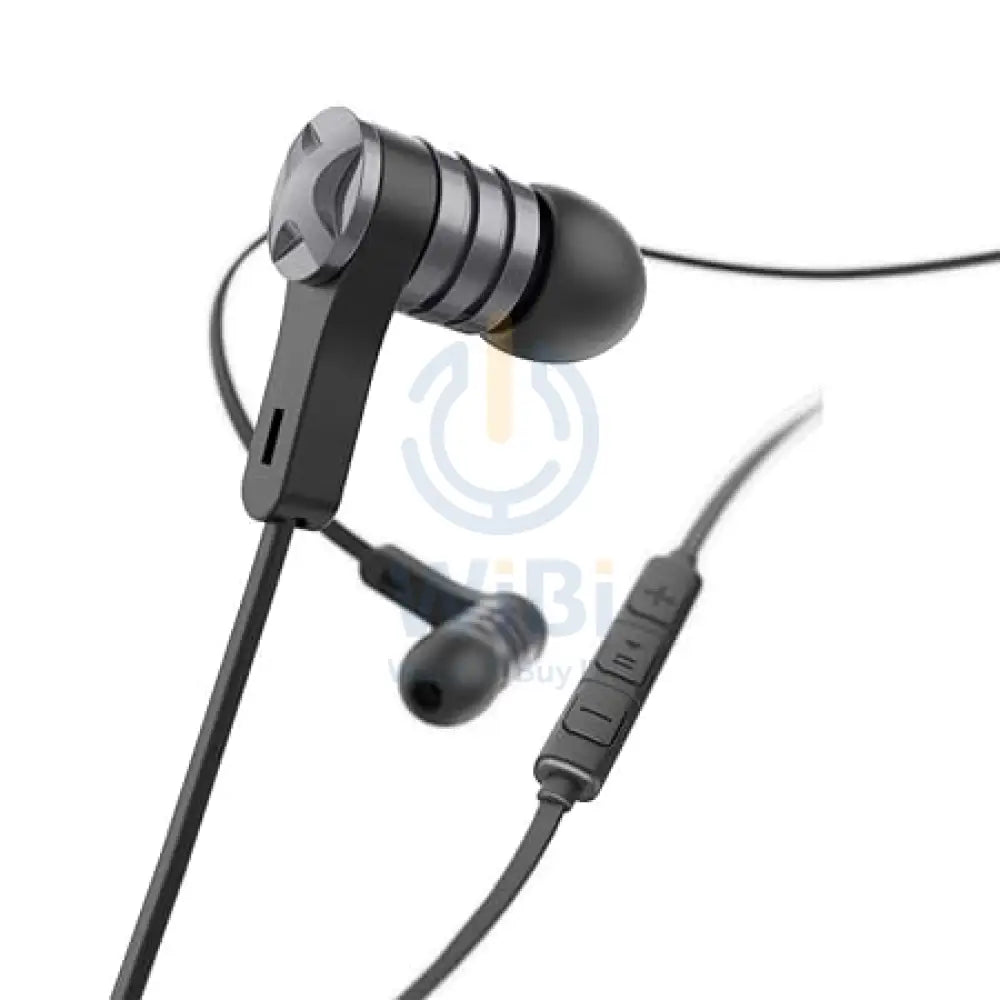 Hama Intense Earphones with Flat Ribbon Cable Microphone - Black Accessories > Audio > Headphones