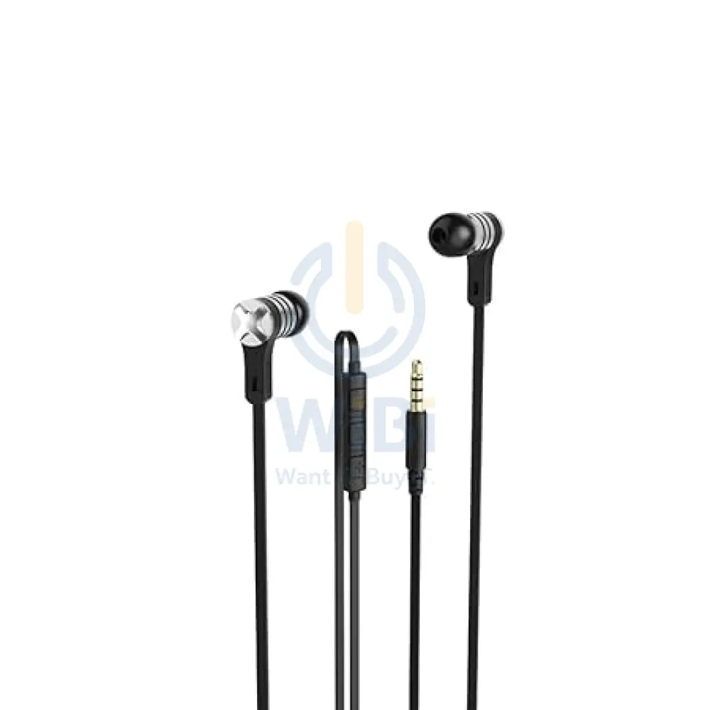 Hama Intense Earphones with Flat Ribbon Cable Microphone - Black Accessories > Audio > Headphones