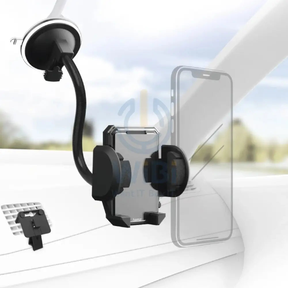Hama Universal Smartphone Holder Set - Black Accessories > Mobiles & Tablets > Mobiles > Mobile Holder / Stands