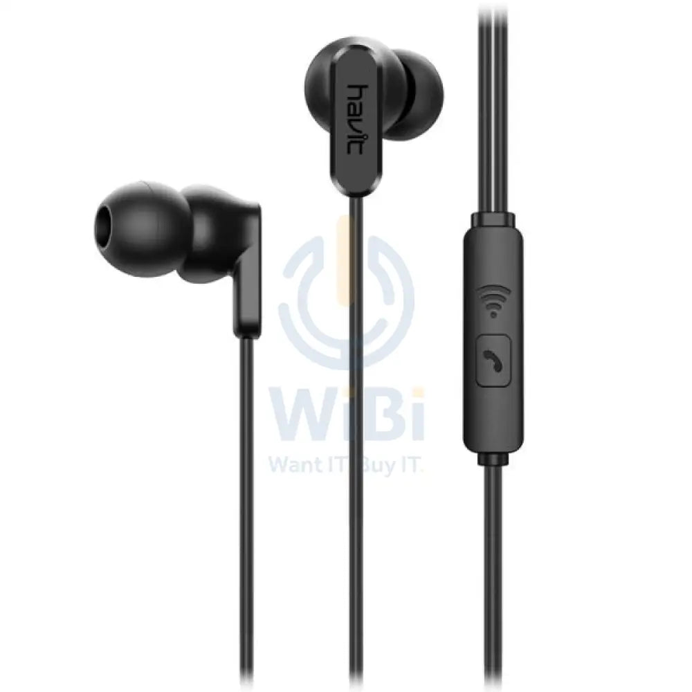 HAVIT E73P Wired Earphone - Black Accessories > Audio > Headphones