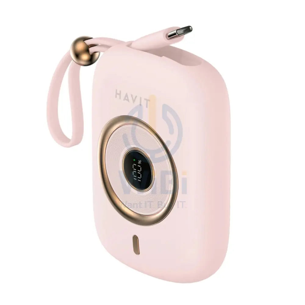 Havit Fast Power Bank - 10000mAh / USB / Type-C - Pink Accessories > Power Bank