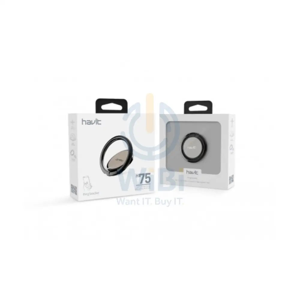 HAVIT HV-H75 Mobile Ring Holder - Gray Accessories > Mobiles & Tablets > Mobiles > Mobile Holder / Stands