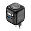 Havit UC252 A-UK Wall Charger with Built-In Cable - 65W / USB-C / USB-A / Black