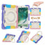 Heavy Duty Shockproof Case with 360° Kickstand For Apple iPad 11 A16 Rainbow Red Accessories > Mobiles & Tablets >
