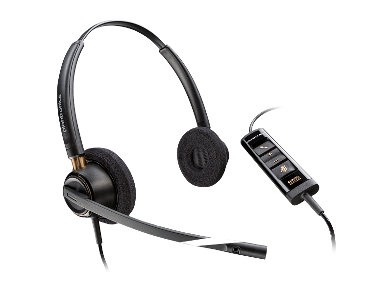 HP HP Poly EncorePro 525 Stereo Headset - On-Ear  / USB-A / Black