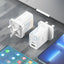 Hoco C113B High Power PD 65W Dual C Port Charger – White Accessories > Power Adapters