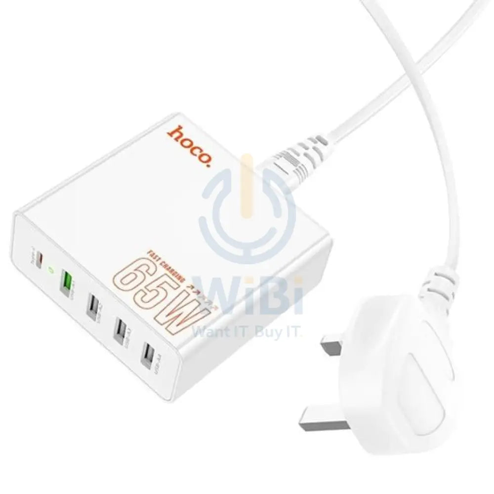 HOCO C114B 65W Fast Charger - White Accessories > Mobiles & Tablets > Tablets