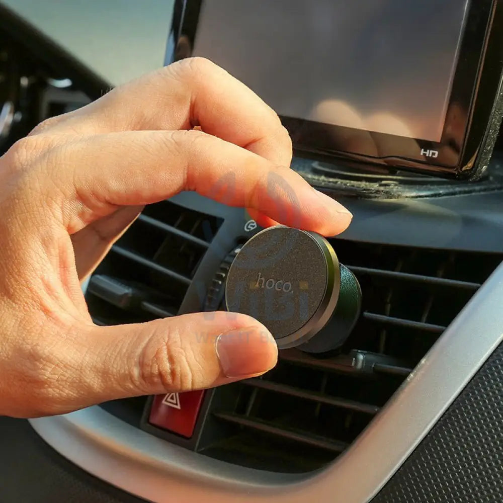 Hoco CA81 Ligue Magnetic For Air Outlet For Dashboard - Black Accessories > Mobiles & Tablets > Mobiles > Mobile Holder