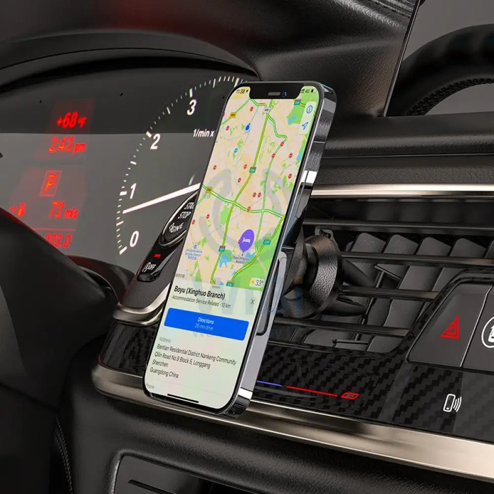 Hoco CA81 Ligue Magnetic For Air Outlet For Dashboard - Black Accessories > Mobiles & Tablets > Mobiles > Mobile Holder