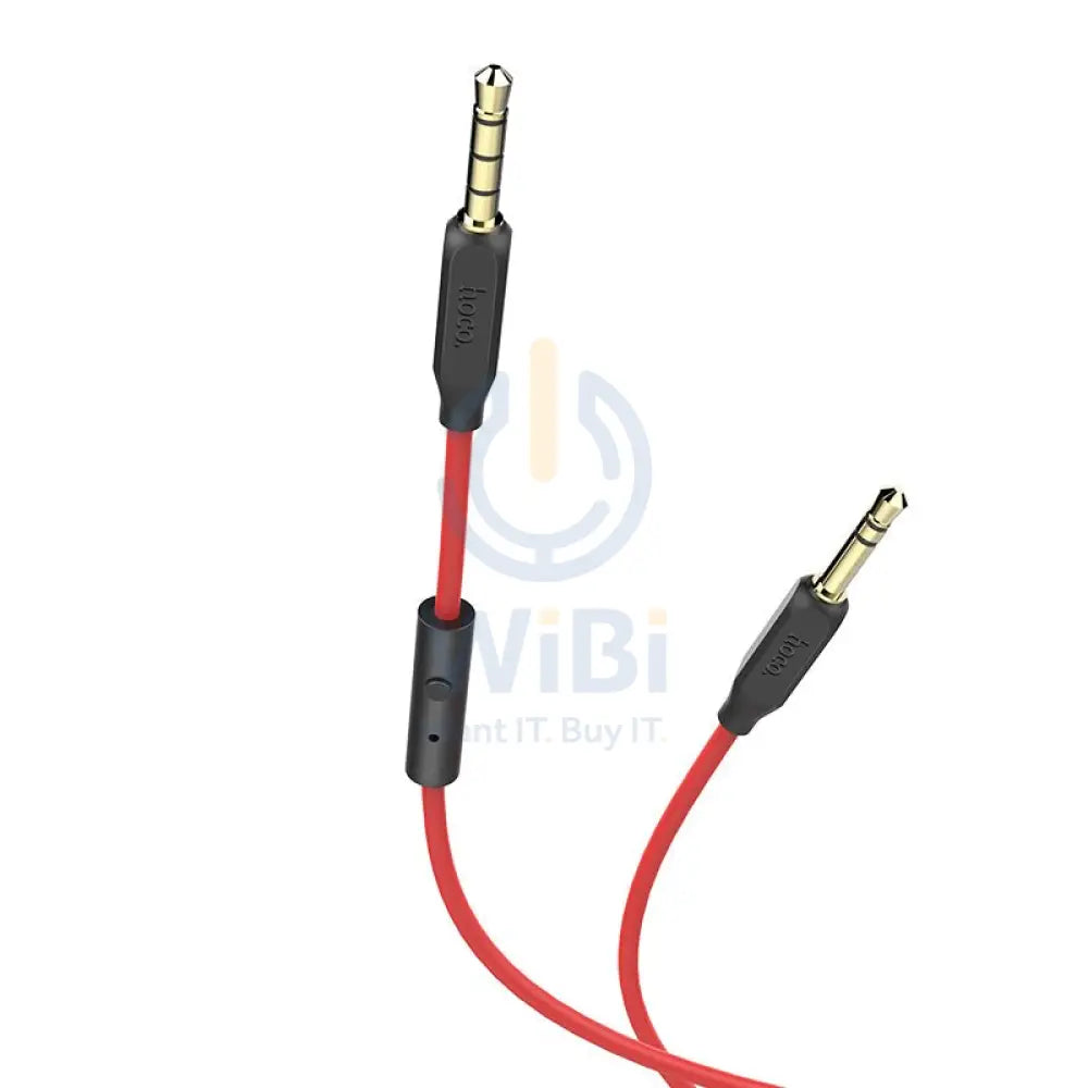 Hoco Cable 3.5mm to 3.5mm UPA12 audio AUX TPE braid with microphone Accessories > Cables & Converters > Cables