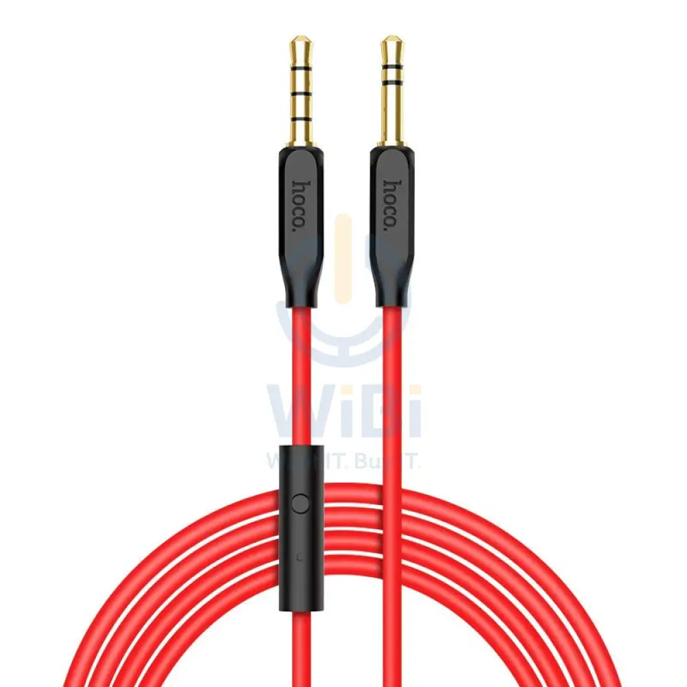 Hoco Cable 3.5mm to 3.5mm UPA12 audio AUX TPE braid with microphone Accessories > Cables & Converters > Cables