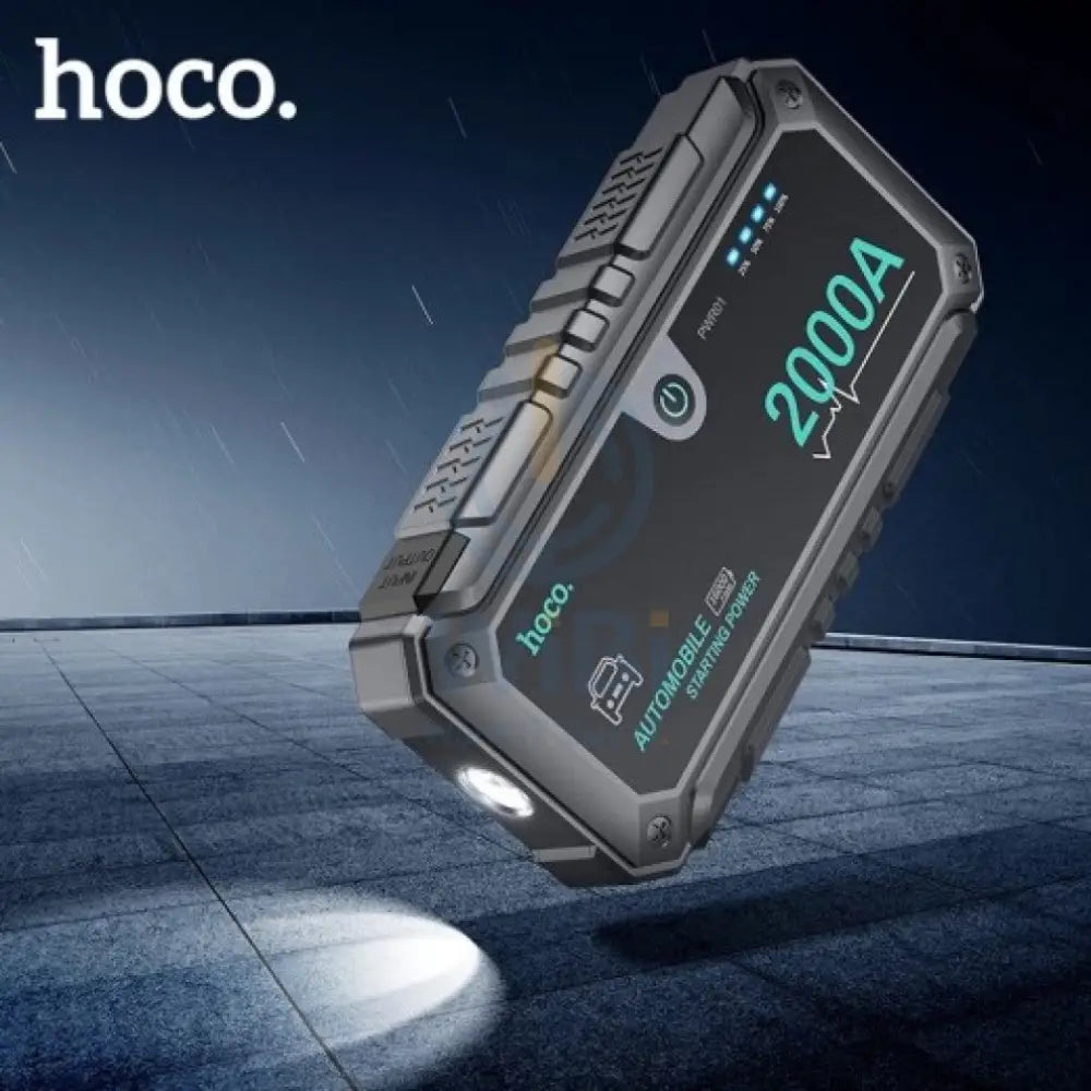 Hoco Car Jump Starter Power Bank pwr01 – Black Accessories > Power Adapters