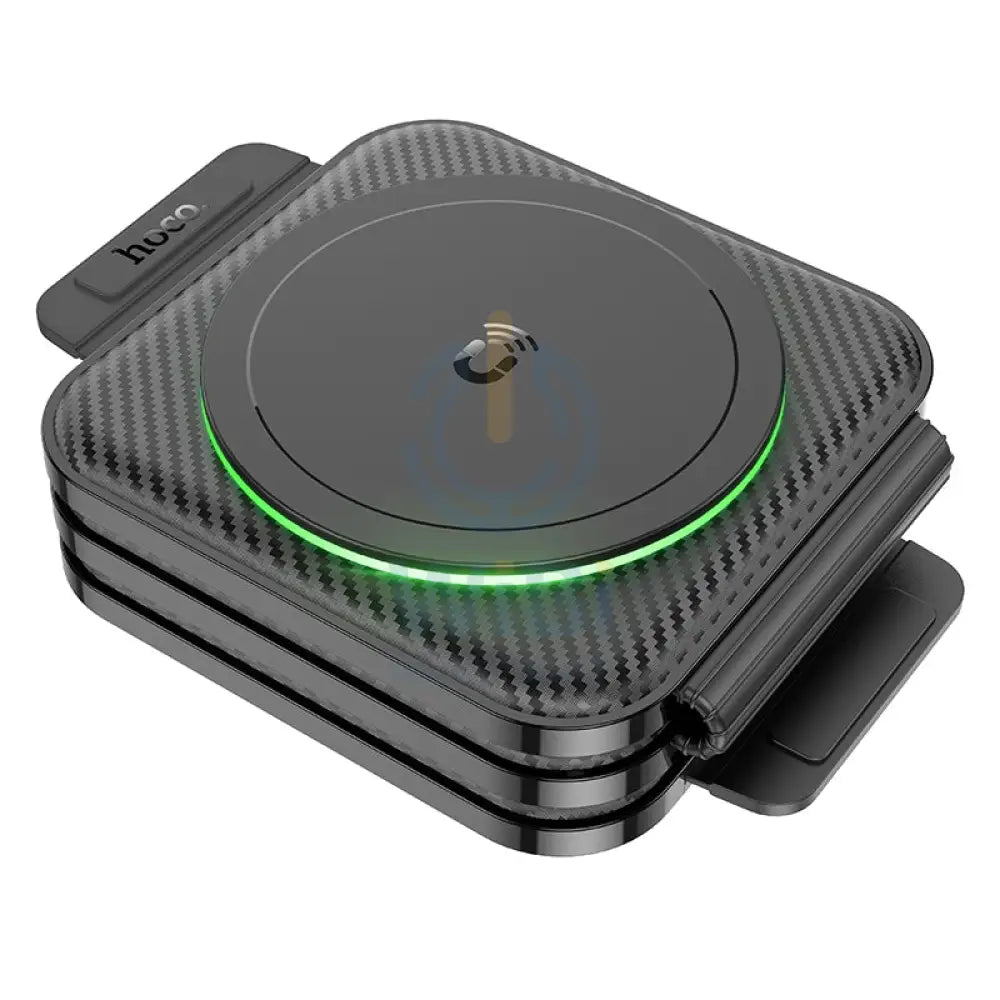 HOCO CQ4 Unique Folding 3 in 1 Magnetic Wireless Charger - Black Accessories > Power Adapters