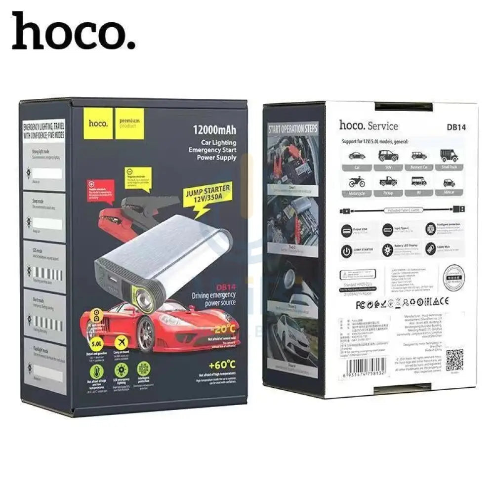 Hoco DB14 12000mAh Car Lighting Emergency Start Power Supply Accessories > Other Accessories