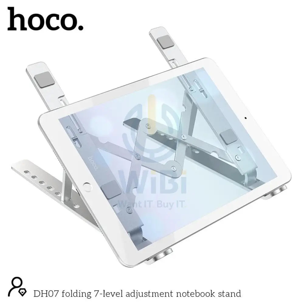 Hoco DH07 Folding 7-level Adjustment Notebook Stand - Silver Accessories > Other Laptop Accessories