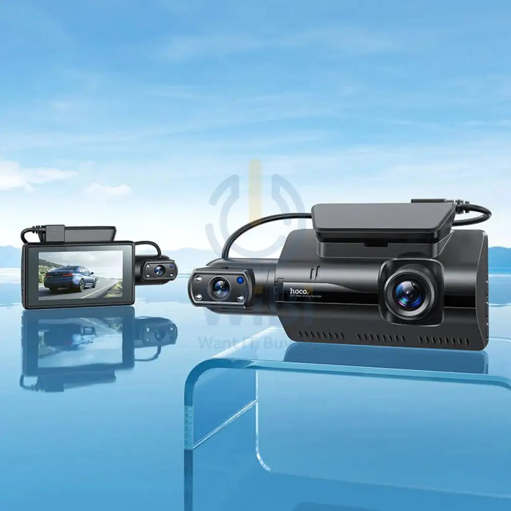 Hoco Di07 Dual Camera Driving Recorder - 200mAh / 2.5’’ Inch / USB / Wired - Black Cameras > Security Cameras