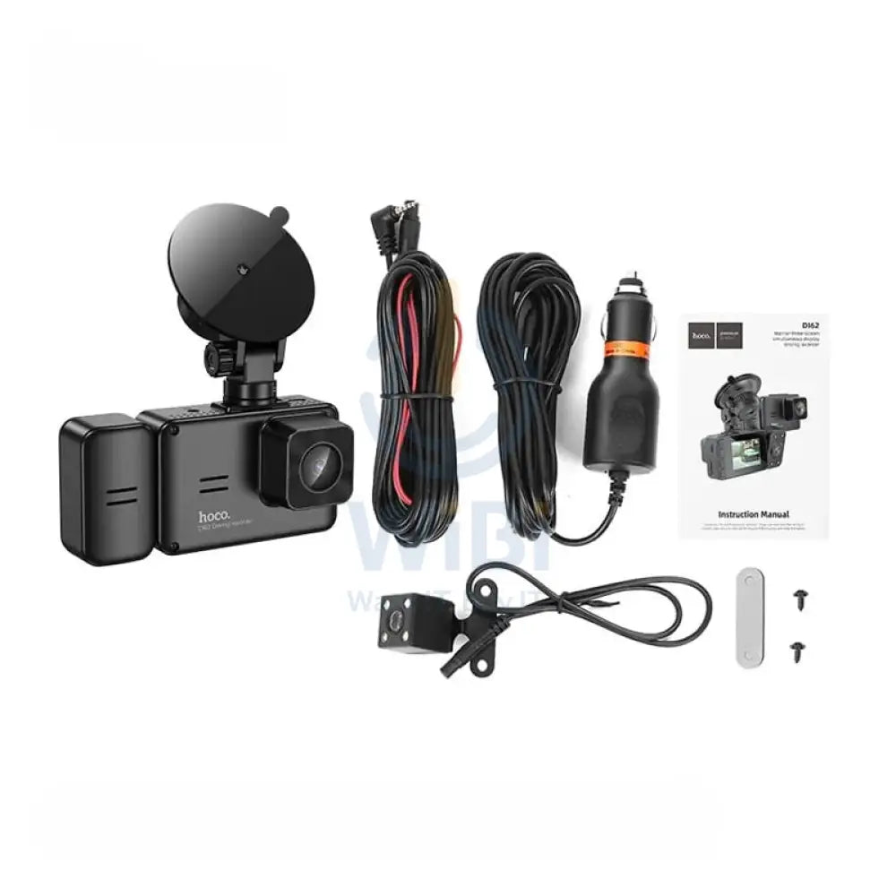 Hoco DI62 Car Driving Recorder - 150mAh / 4’’ inch / 1080 Full HD / WiFi - Black Cameras > Security Cameras
