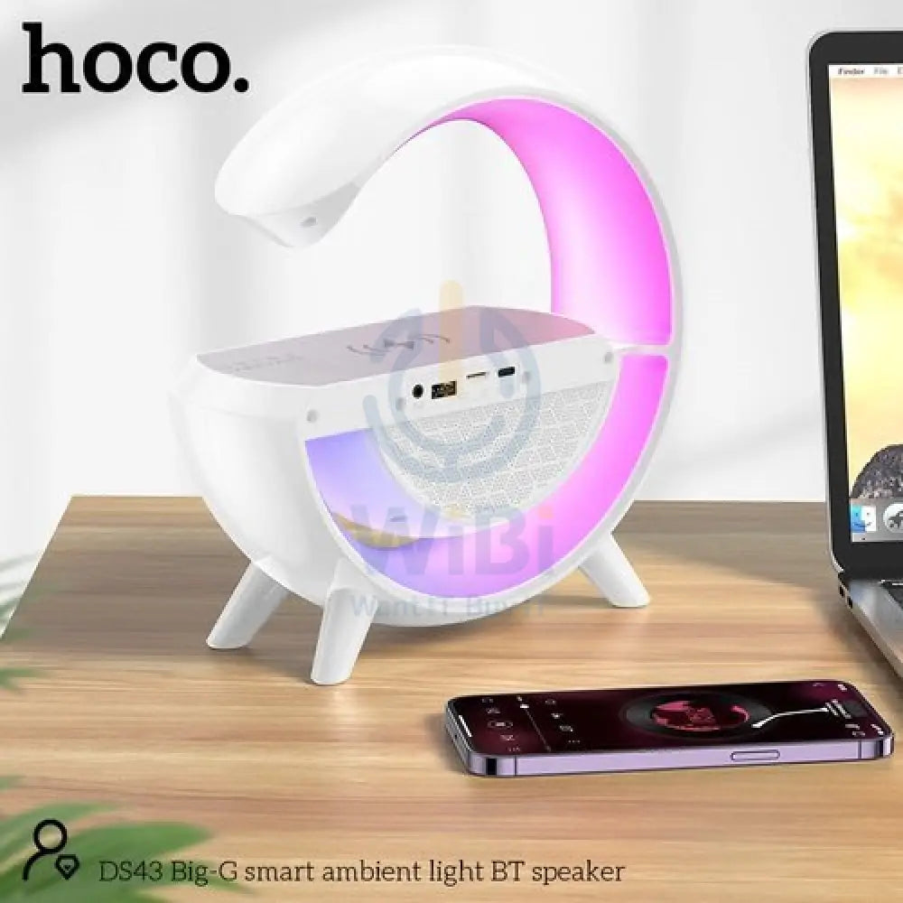 Hoco DS43 Big-G Smart Ambient Wireless Charging BT Speaker Accessories > Mobiles & Tablets > Mobiles