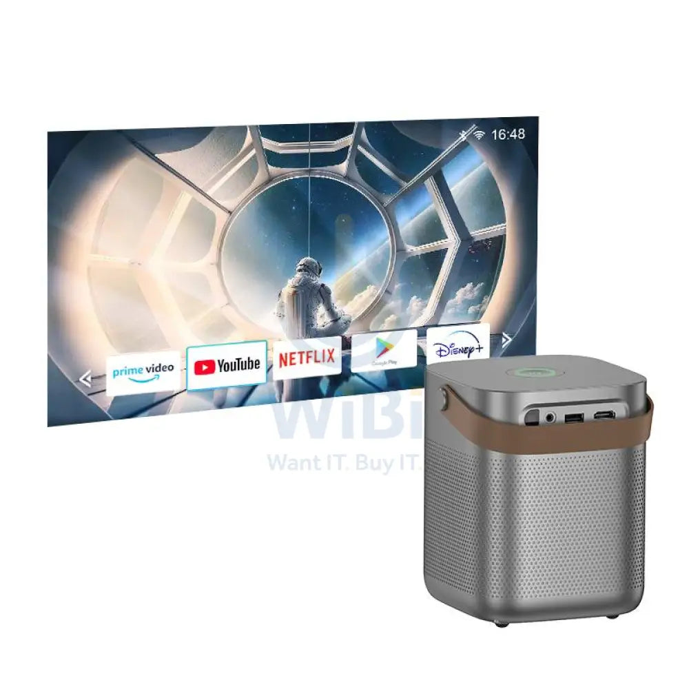 HOCO DT4 Smart Autofocus Projector Android version - 2.69-inch / Metal Grey Accessories > Monitors & Projectors