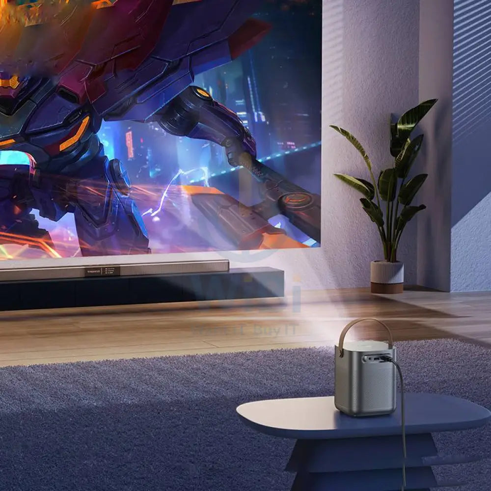 HOCO DT4 Smart Autofocus Projector Android version - 2.69-inch / Metal Grey Accessories > Monitors & Projectors