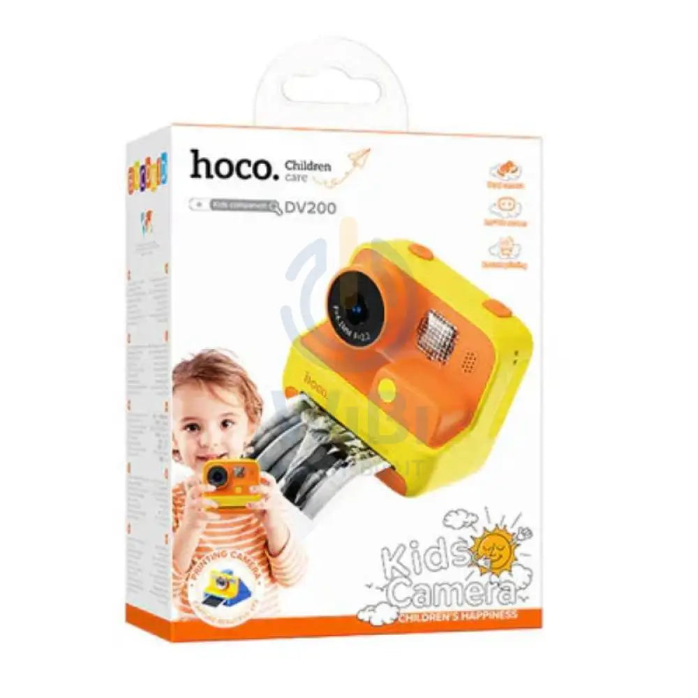 Hoco DV200 Dual Lens Children Printing Camera - Yellow Accessories > Smart Devices