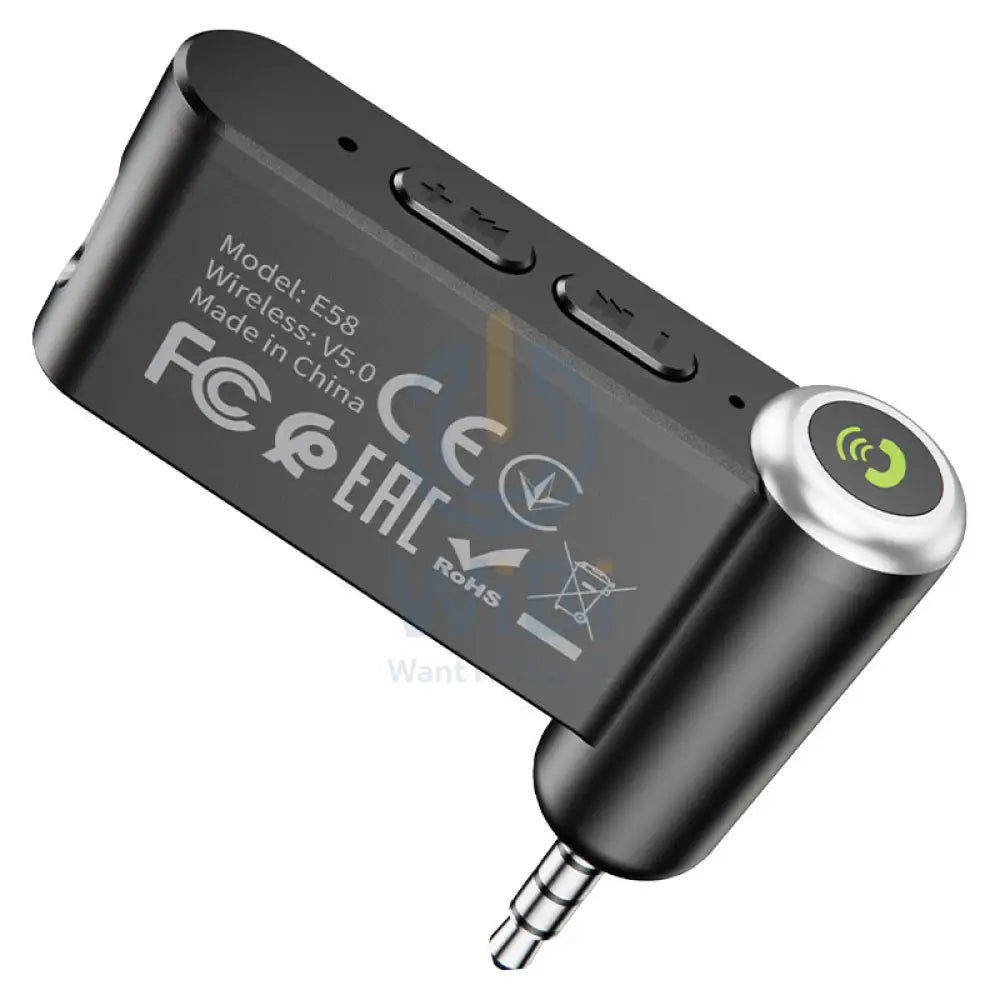 Hoco E58 Aux Wireless Receiver - 3.5 mm / 140mAh / Black Accessories > Other Accessories