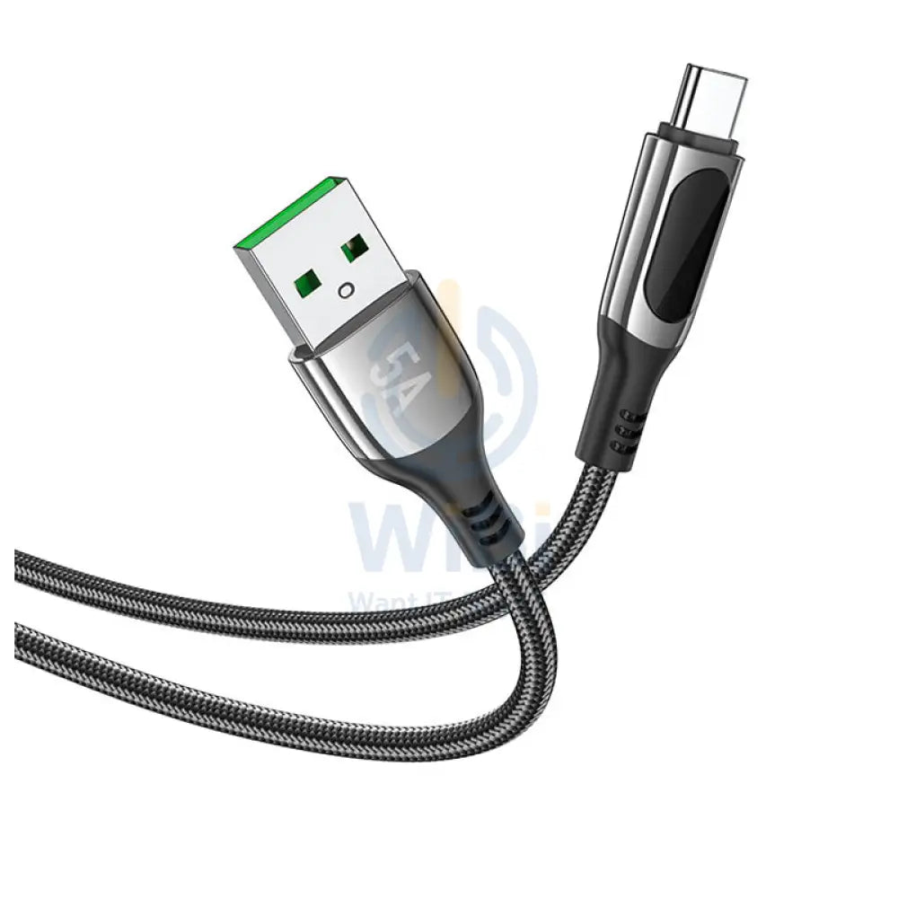 HOCO Extreme PD Charging Data Sync Cable - USB-C / 1.2 Meters / Black