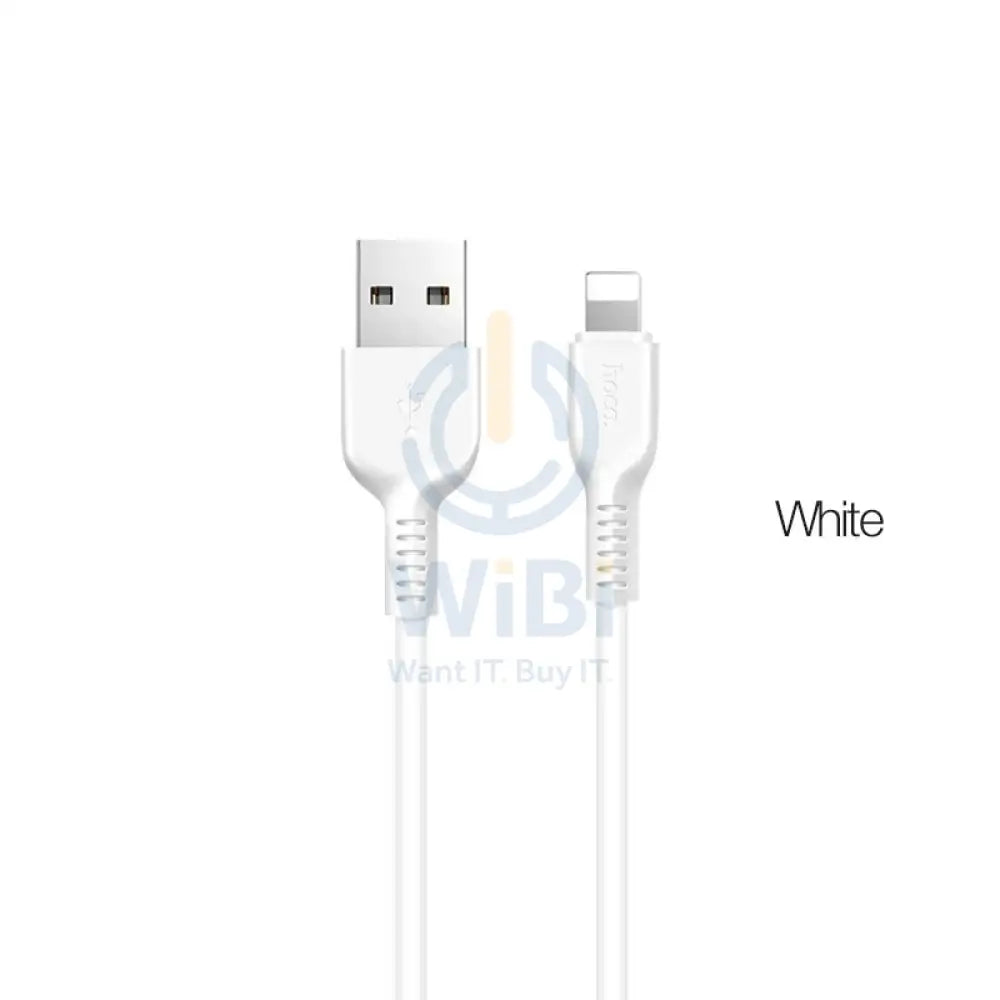 Hoco Flash Charging Cable - 3 Meter / Lightning / Type-C / White / Black / Pack of 2 Accessories > Cables & Converters