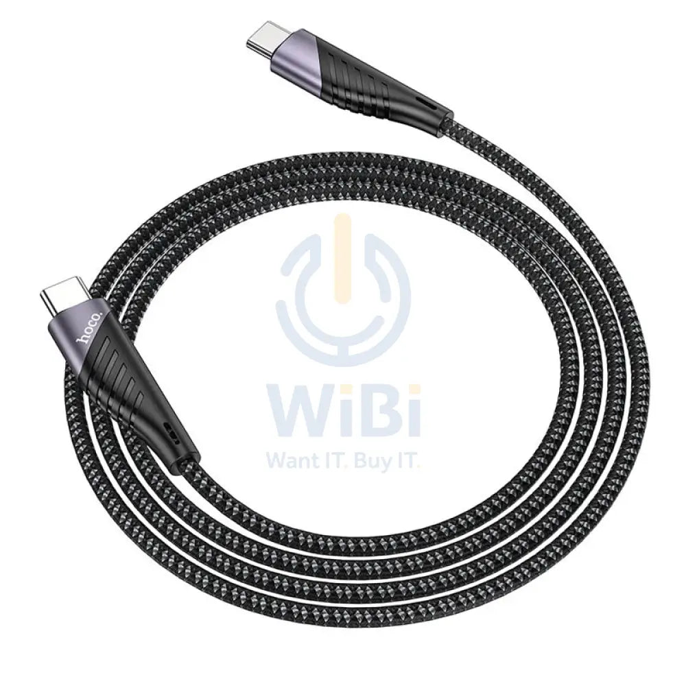 HOCO Freeway PD Charging Data Sync Cable - USB-C To USB-C / 1.2 Meters / Black