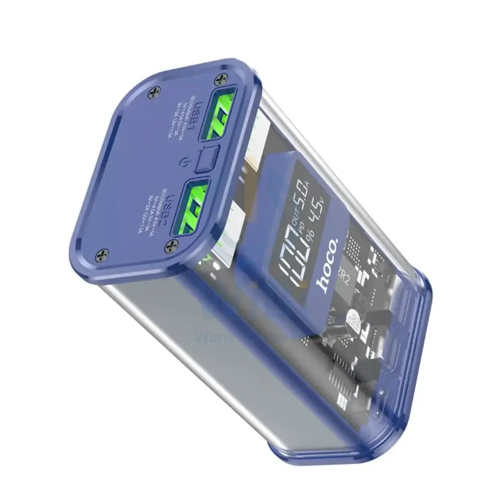 HOCO J105 Fully Compatible Power Bank 10000mAh 22.5W - Blue Accessories > Power Adapters