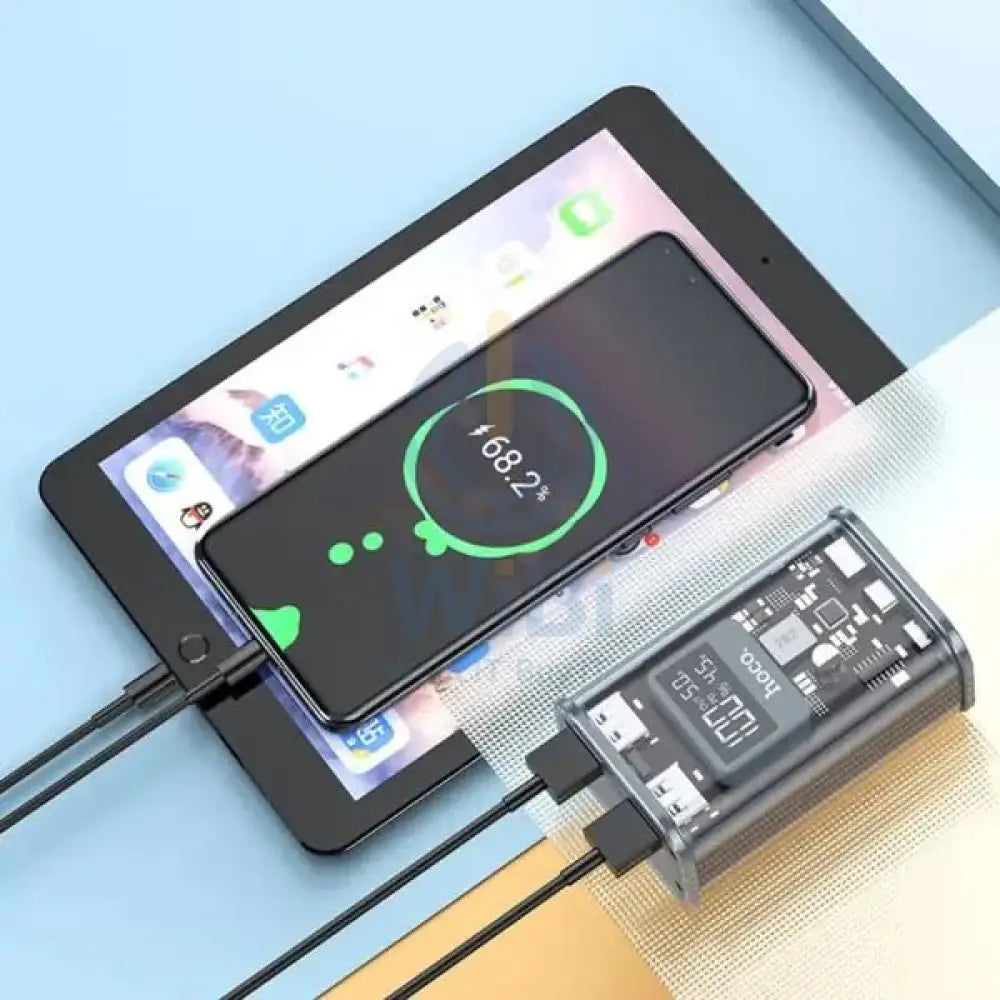 HOCO J105 Fully Compatible Power Bank 10000mAh 22.5W - Grey Accessories > Power Adapters