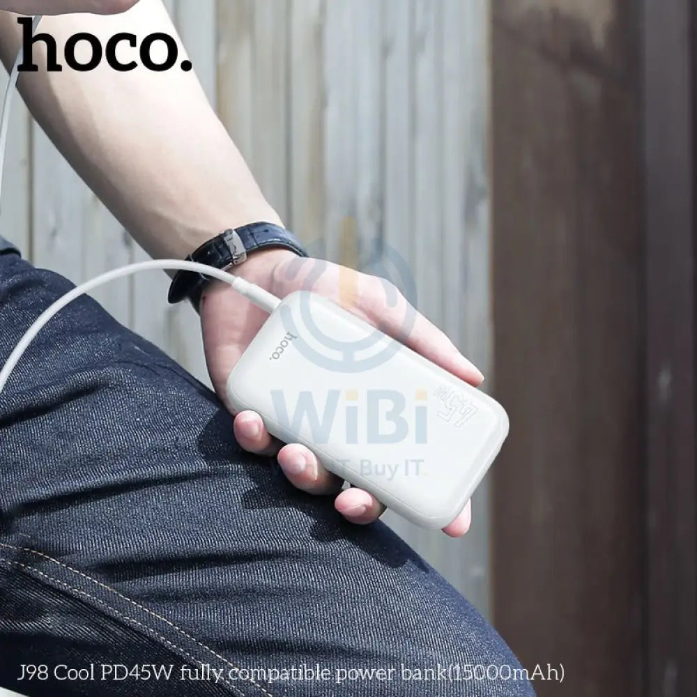 Hoco J98 Power Bank PD45W 15000mAh - White Accessories > Power Bank