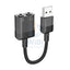 Hoco LS37 Spirit Audio Adapter Output Cable - 3.5mm / Black Accessories > Cables & Converters > Cables