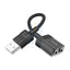 Hoco LS37 Spirit Audio Adapter Output Cable - 3.5mm / Black Accessories > Cables & Converters > Cables